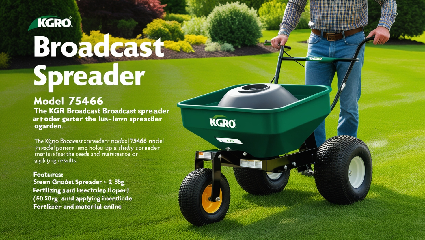 KGRO Broadcast Spreader Model 75466