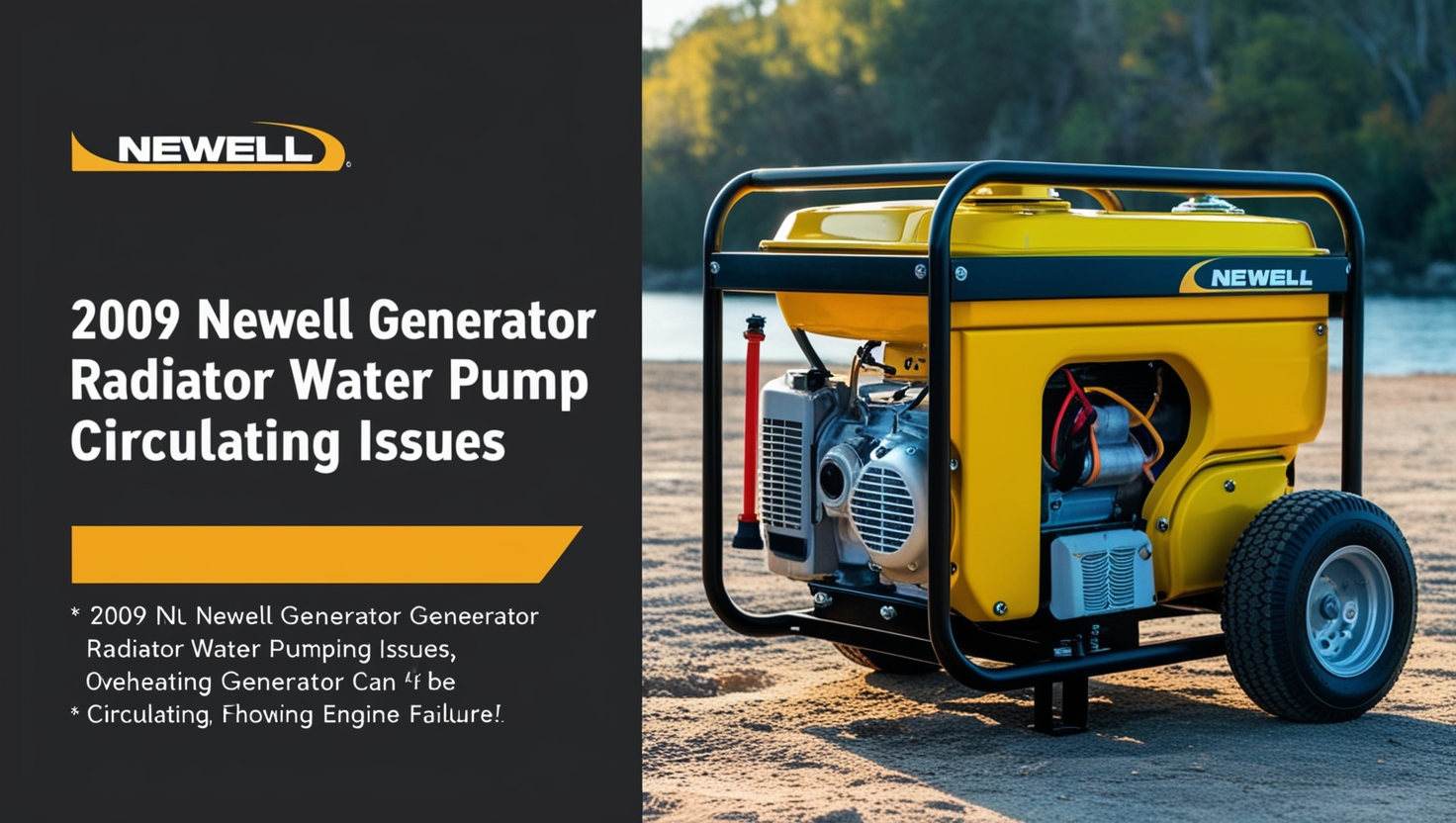 2009 Newell Generator Radiator Water Pump Circulating Issues2009 Newell Generator Radiator Water Pump Circulating Issues