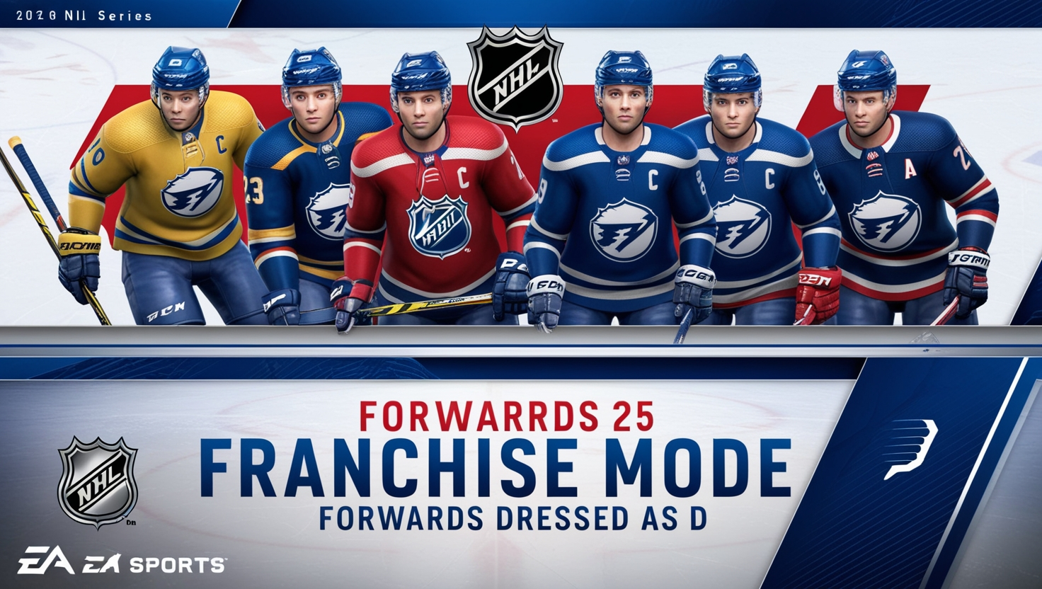 NHL 25 Franchise Mode Forwards Dressed as D