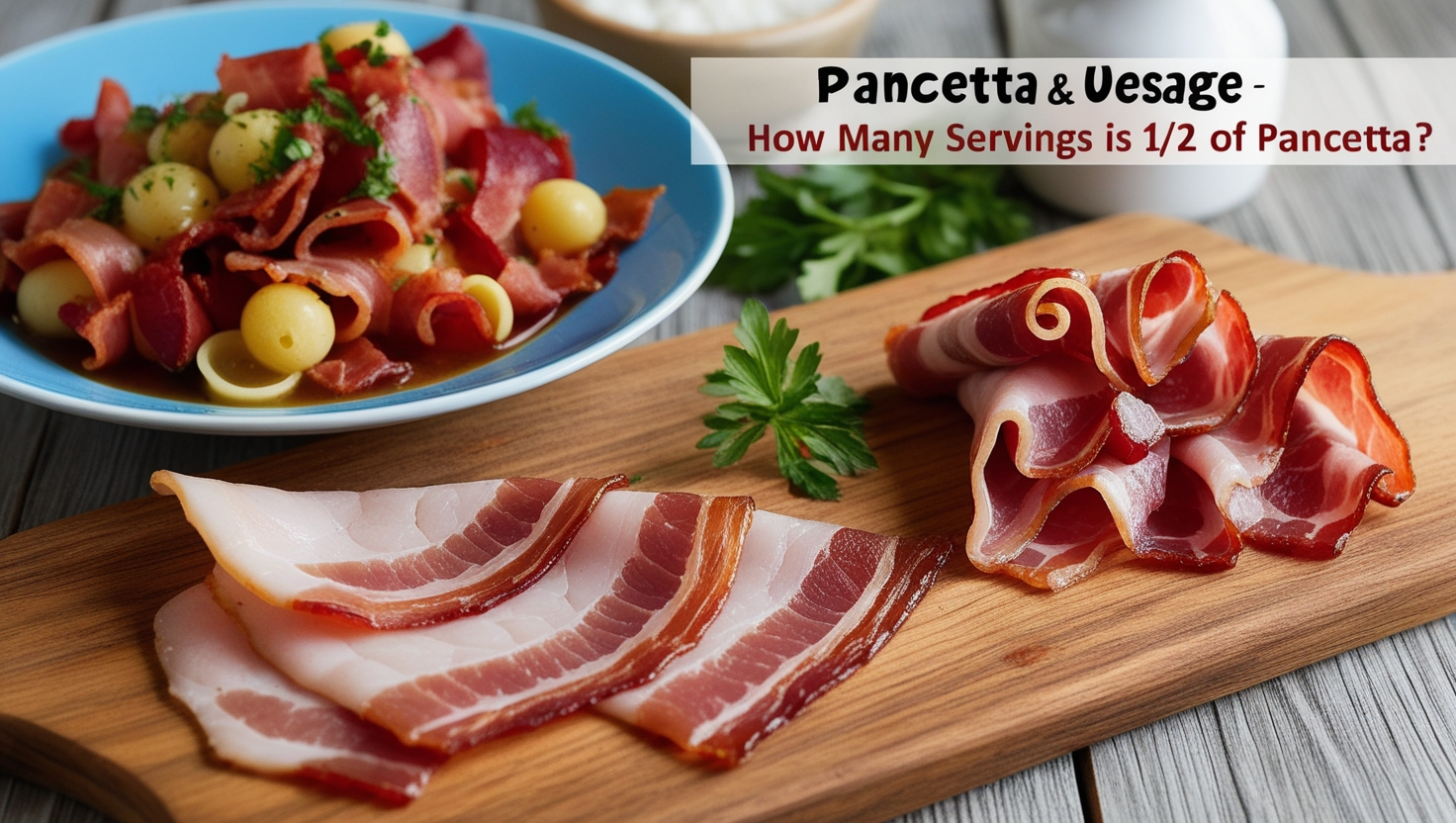 How Many Servings is 1/2 lbo of Pancetta