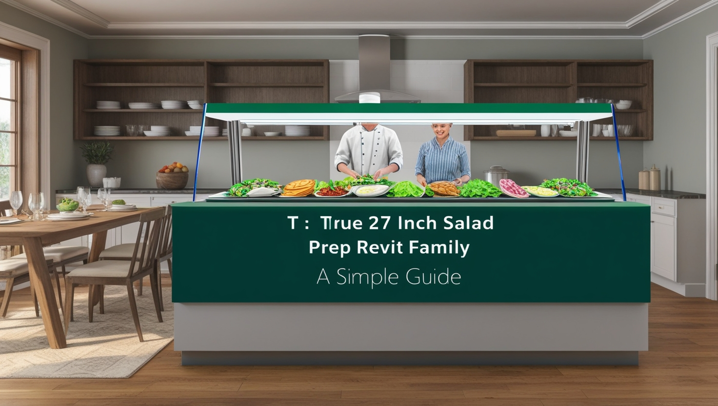 True 27 Inch Salad Prep Table Revit Family